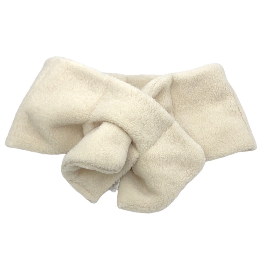 Nordstrom Cream Faux Fur Women's Convertible Quiltee Long Wrap Scarf